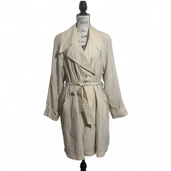 Atelier Sab‎ Elegant Cream Women's Trench Coat - Picture 1 of 8